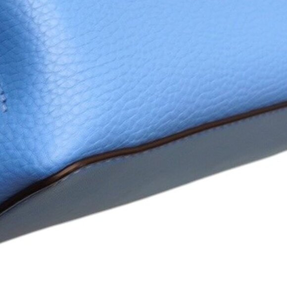 MICHAEL Michael Kors Blue Pebble Leather Small Emilia Satchel NWT $498 - Picture 9 of 12